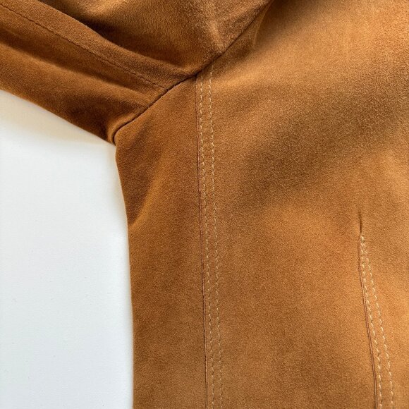 ARTICO Lamb Leather Suede Jacket Bustle Back  •36-Inch Chest  • Made in Italy - Picture 7 of 16